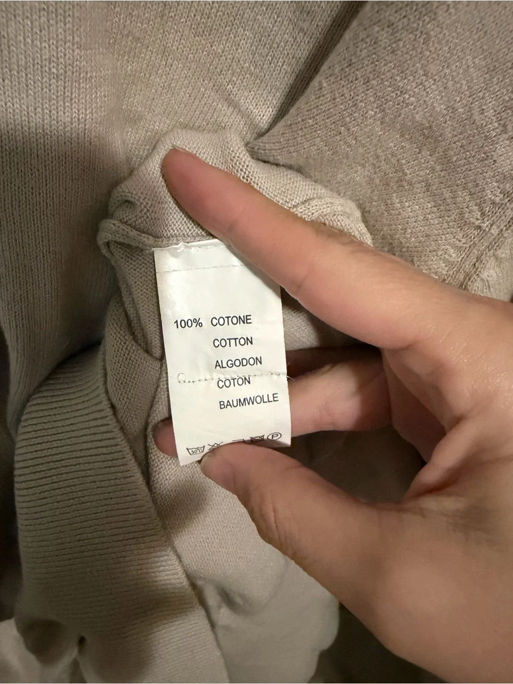 Classic Half-Zip Sweater in Light Taupe